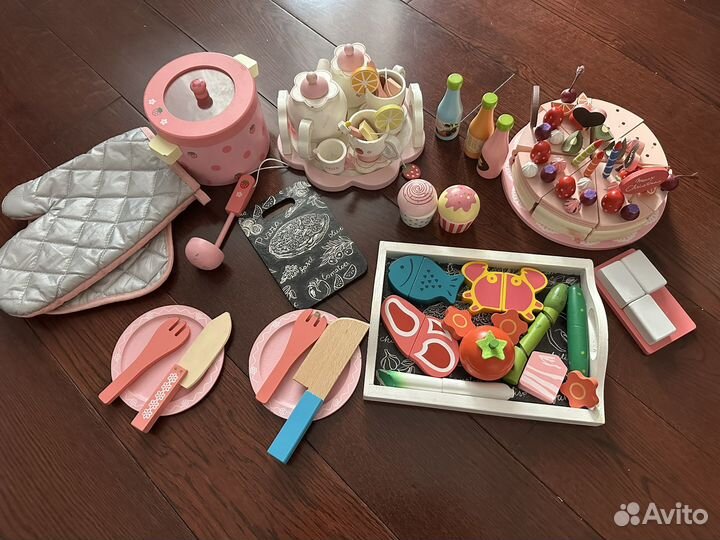 Набор деревянной посудки