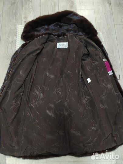 Шуба норковая с капюшоном 44 46