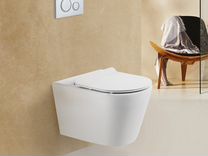 Унитаз подвесной безободковый с креплением 525х360х385 belbagno onda bb066chr