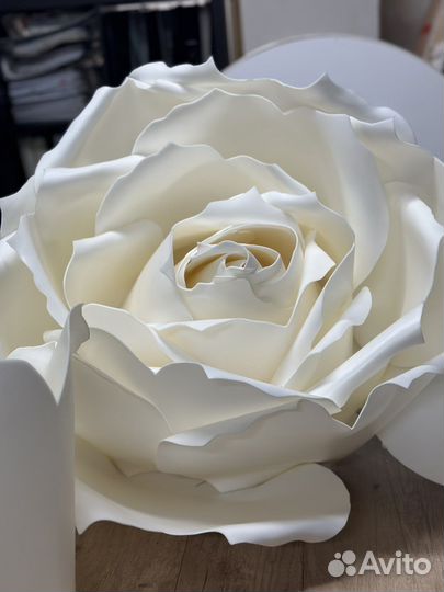 Цветы для фотосессии Большая роза (фоамиран)