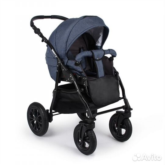 Коляска 2 в 1 Alis Berta синяя