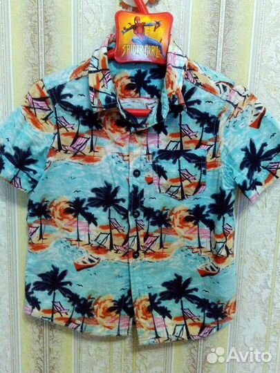 Рубашки на мальчика 3-6 лет