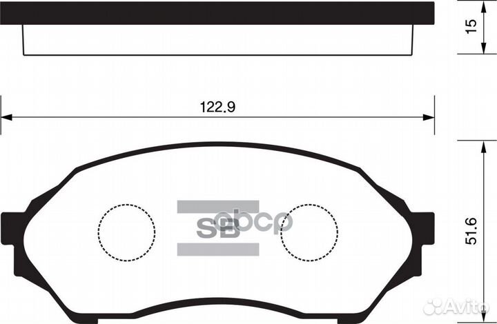 Колодки торм.дисковые Hi-Q mazda 323 (SDB1358)