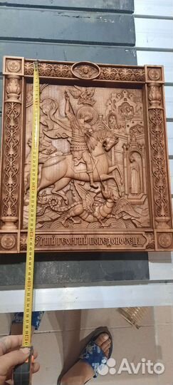 Резные иконы из дерева