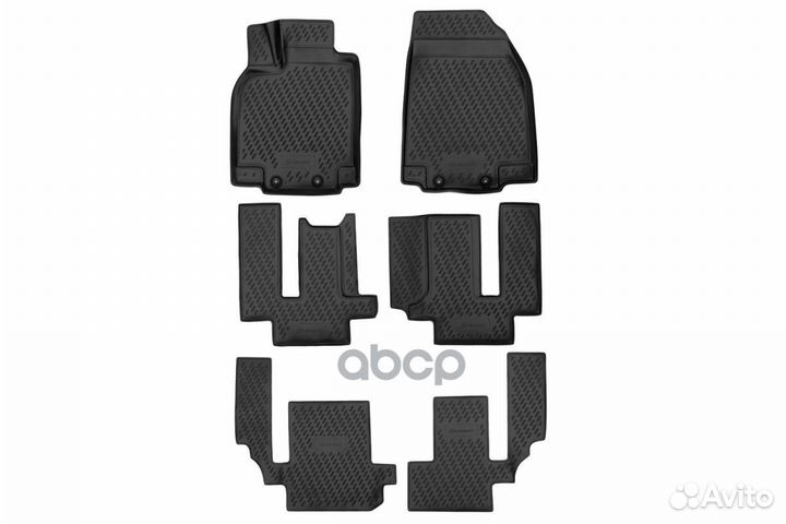 Коврики 3D в салон полиуретан 6 шт. carmzd00029