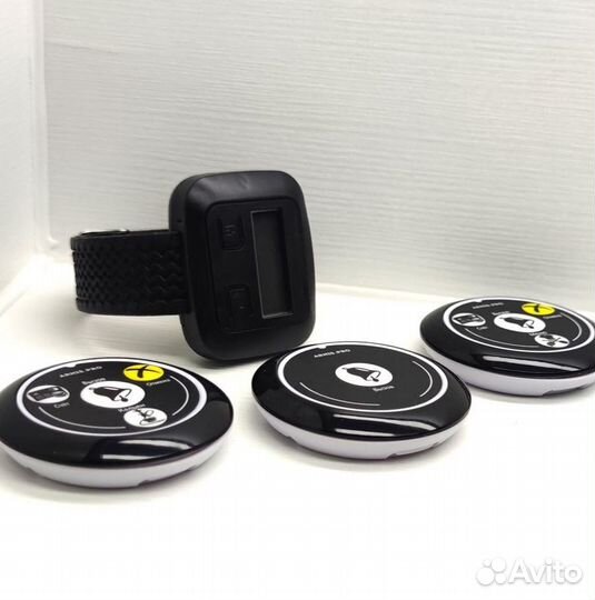 Кнопка вызова официанта, персонала с часами Эконом