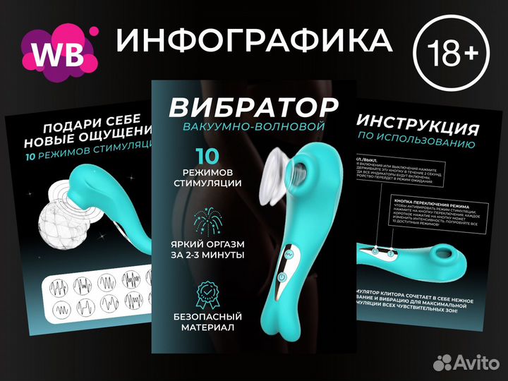 Инфографика для маркетплейсов Wildberries / Ozon