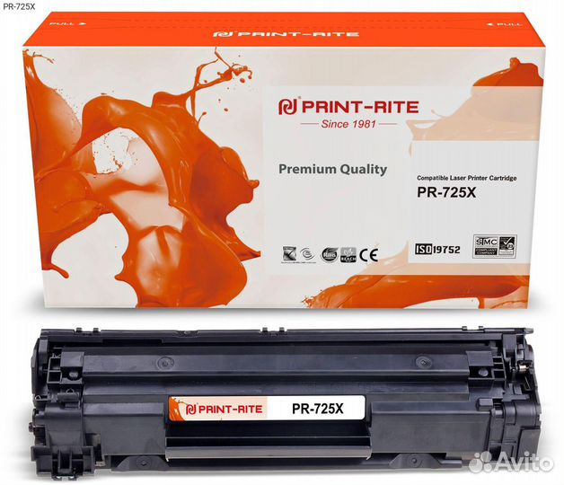 PR-725X, Тонер-картридж print-rite 725X Лазерный Ч