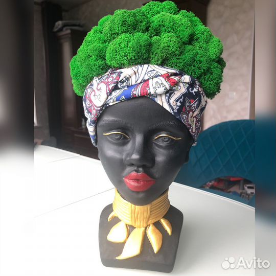 Кашпо « Африканская девушка»