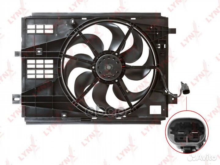 Вентилятор радиатора с кожухом 3,822 RF1781 LYN