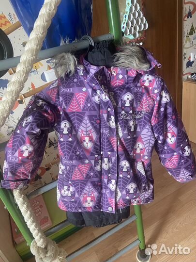Зимний костюм для девочки 110