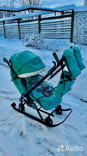 Санки-коляска Nika 7-8K Ника 7 8