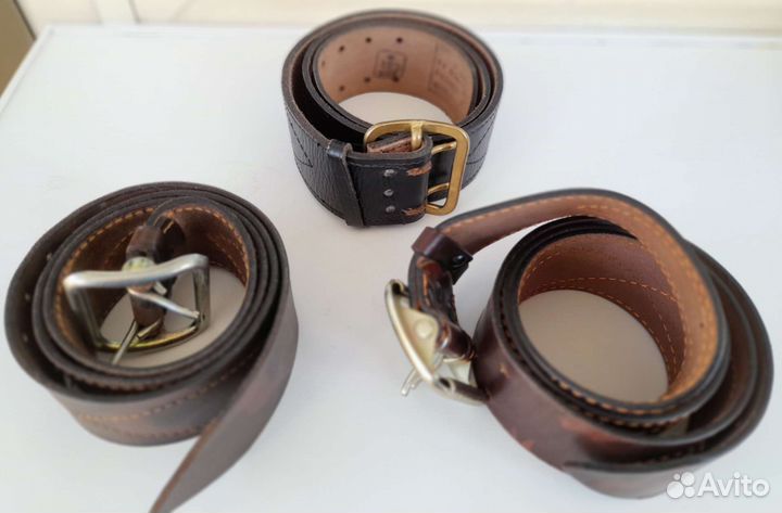 Армейский мужской ремень, натуральная кожа