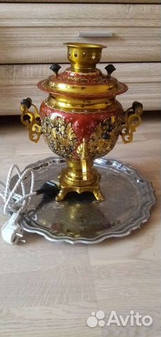 Самовар Хохлома. Поднос Кольчугино