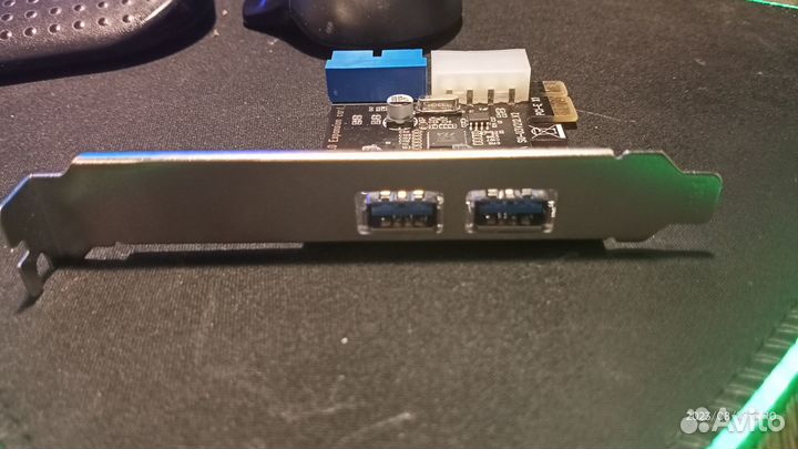 Контроллер PCI-E to USB3.0x2+Type-C
