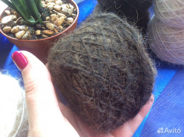 Шерсть для ручного вязания из подшерстка собаки