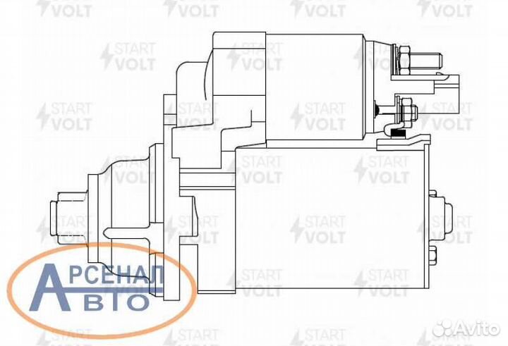 Стартер для а/м VAG Polo Sedan (10) /Octavia A5
