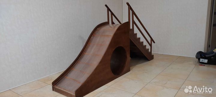 Детская деревянная горка
