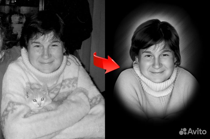 Ретушь фотографий для гравировки на памятнике