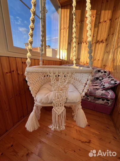 Качели детские макраме
