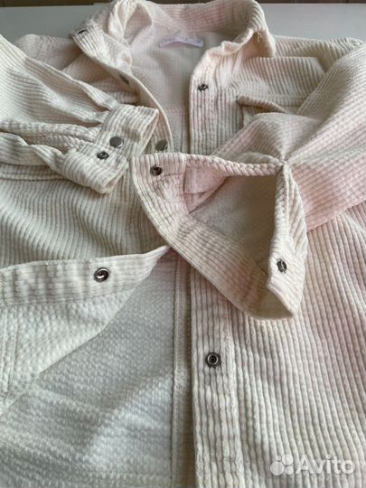 Вельветовая рубашка zara для девочки