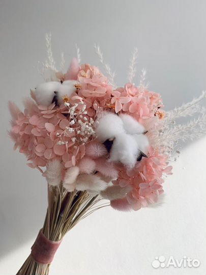 Свадебные букеты из сухоцветов