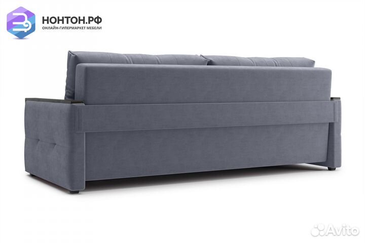 Диван еврокнижка Инсайд 3-х местный темно-серый