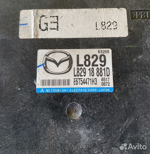 Эбу мозги Mazda 6 GG