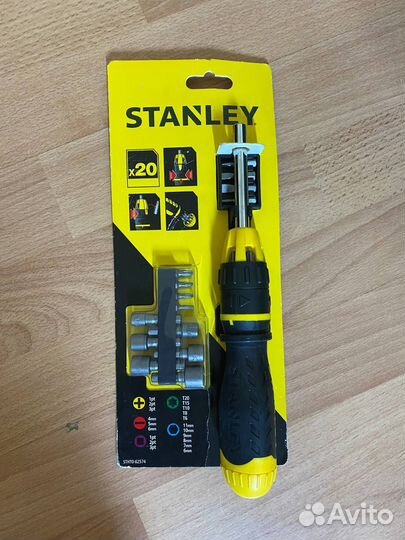 Отвертка с храповым механизмом Stanley