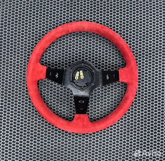 Спортивный руль OMP, замша с выносом