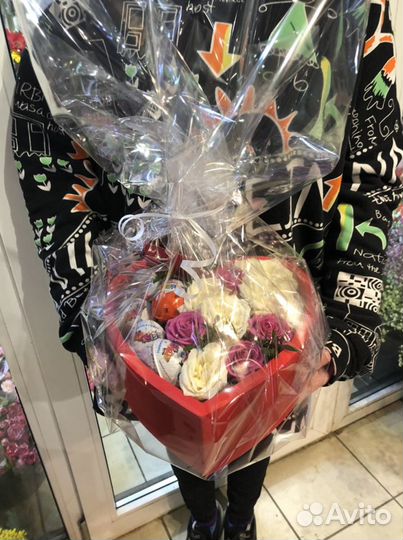 Сердце с цветами