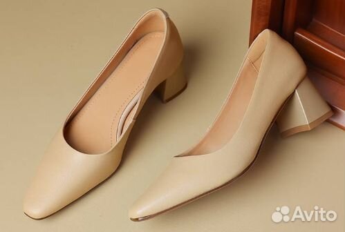 Туфли лодочки натуральная кожа размер 37 (24.0)