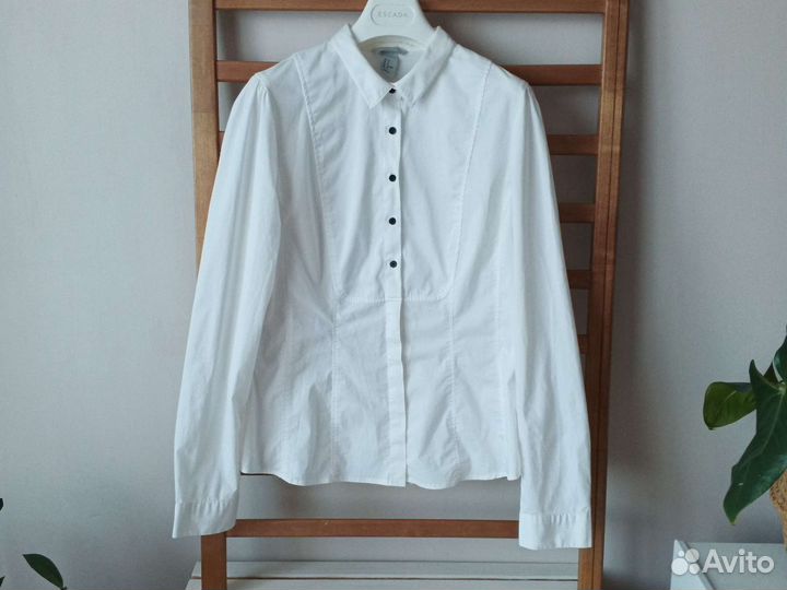 Хлопковая рубашка H&M L