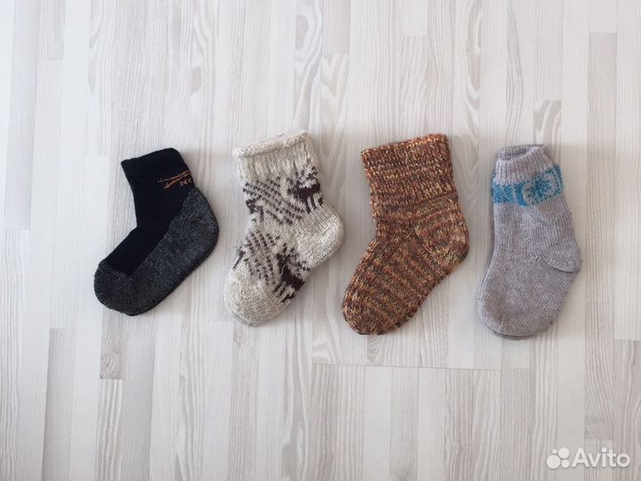 Шерстяные и термо носки детские, р 25-26