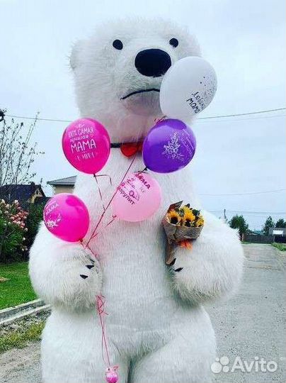 Аниматор Белый Мишка / Танцующий Мишка