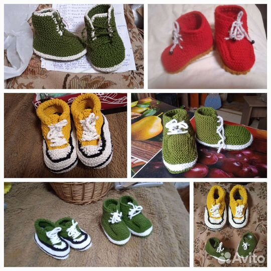 Пинетки, носки вязаные новые