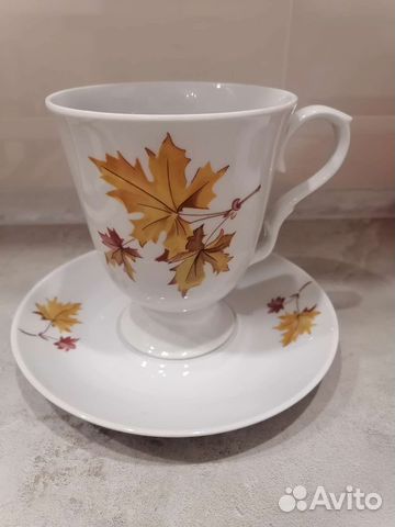 Бокал 600мл. с блюдцем.Пр-во: Дулевский фарфор