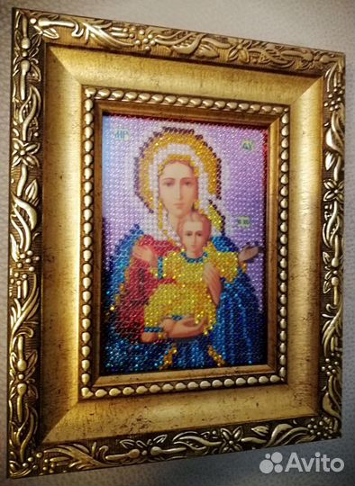 Иконы ручная вышивка чешским бисером