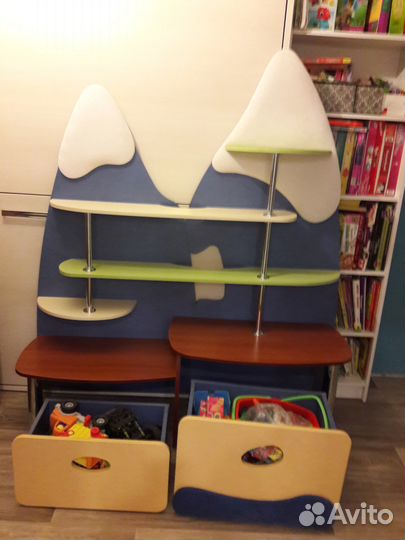 Детский игровой стеллаж 