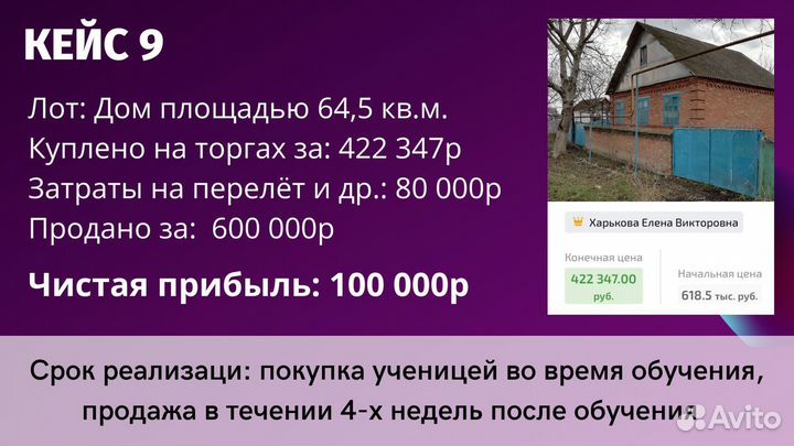 Обучение заработку на торгах по банкротству