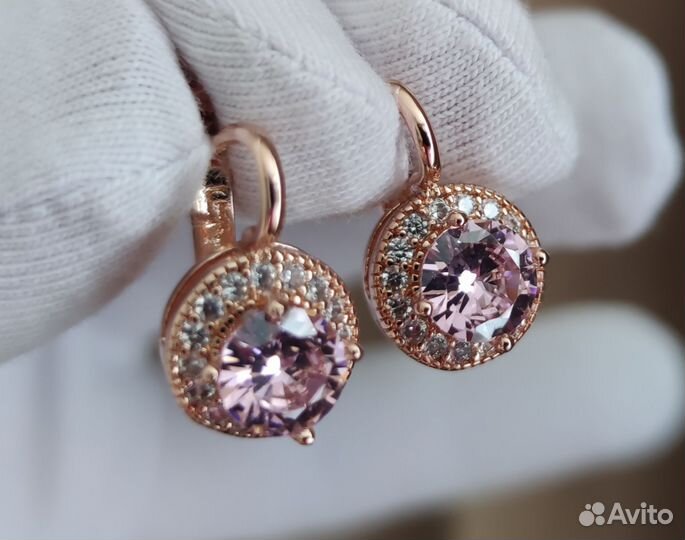 Серьги с кольцом