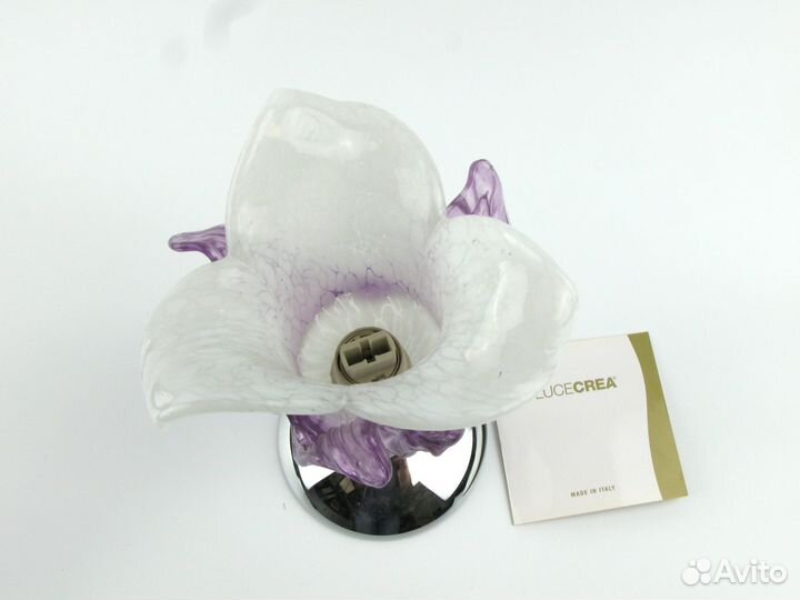 Спот LuceCrea муранское стекло/хром