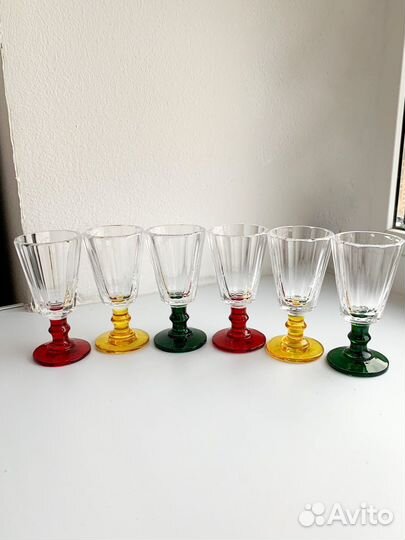 Рюмки лафитники хрустальные