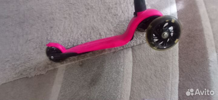 Самокат детский розовый