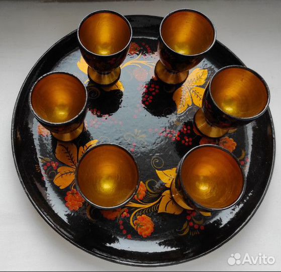 Ваза большая напольная хохлома + подарки к ней