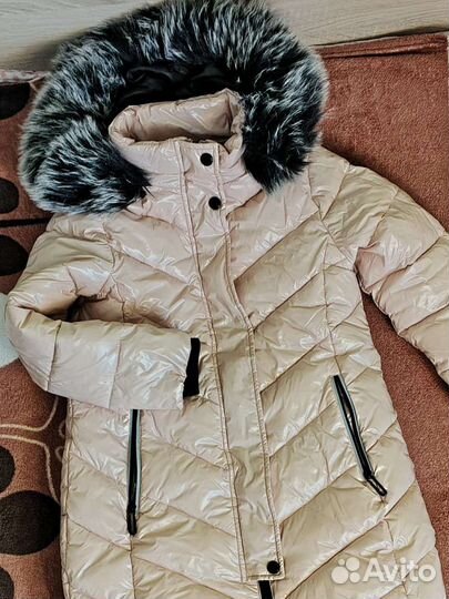 Пуховик для девочки 134 зима