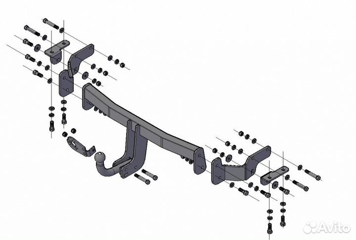 Фаркоп KIA Sorento, Rio, Sportage
