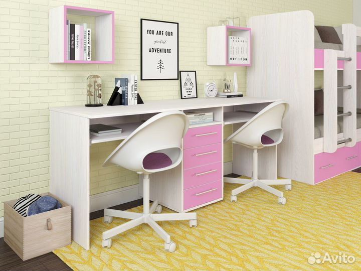 Компьютерный стол для двоих