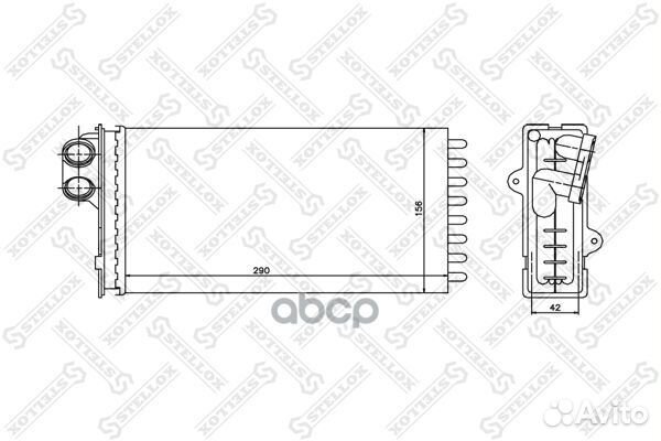 10-35002-SX радиатор печки Citroen XM, Peugeot