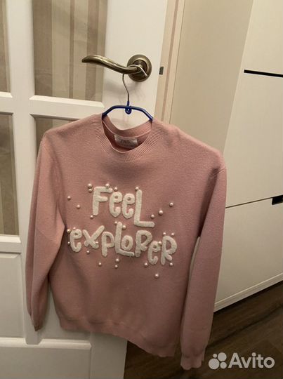 Свитер zara розовый